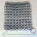 Nettoyant en fonte XL 7x7 Premium Stainless Steel Chainmail Scrubber